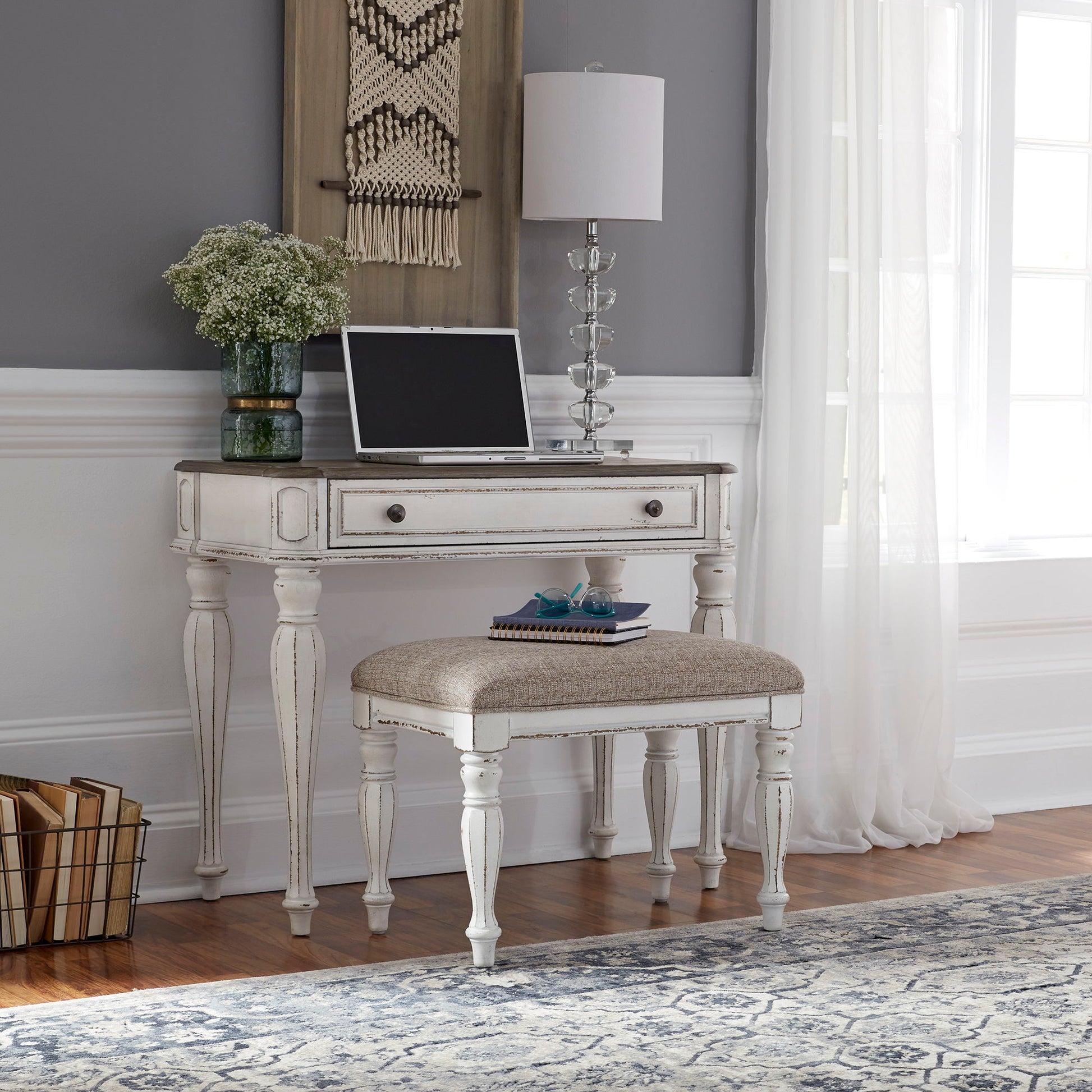 Liberty Furniture Magnolia Manor - Vanity - White | Meri Furniture