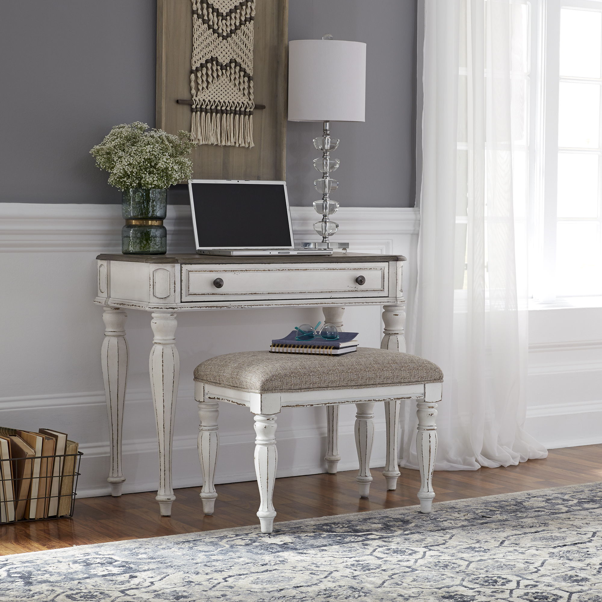 Liberty Furniture Magnolia Manor - Vanity - White | Meri Furniture