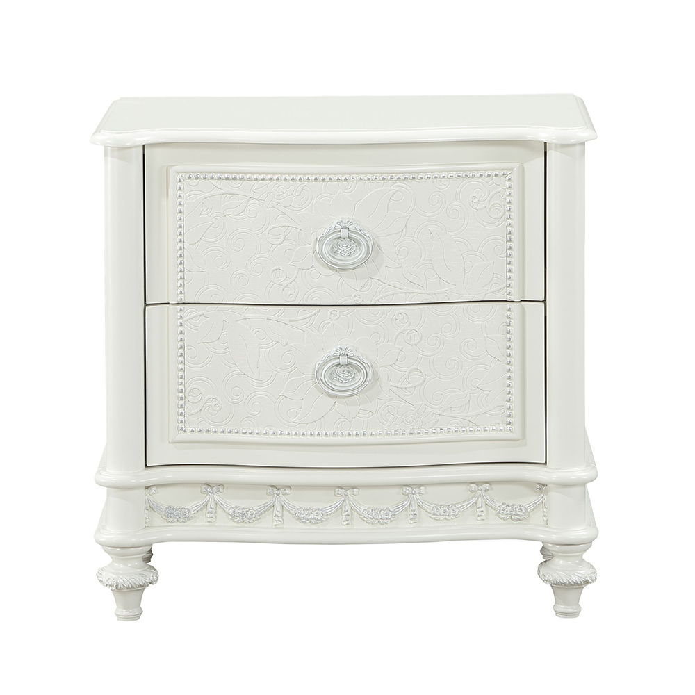 Dorothy - Nightstand With 2 Drawers - Ivory