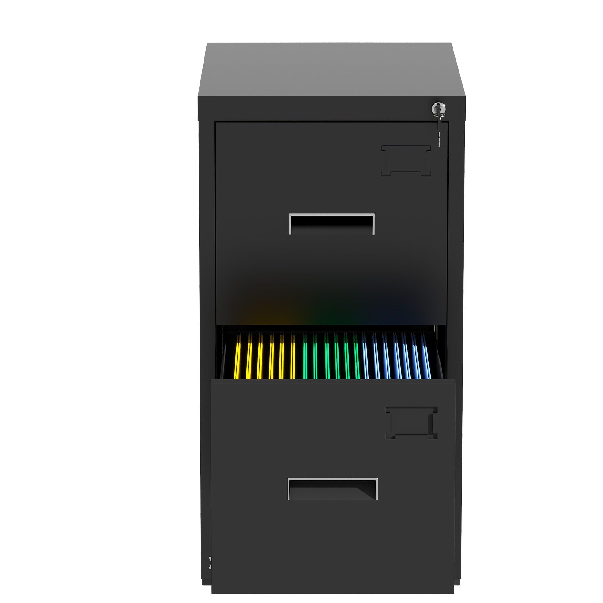 Modern Drawer Metal Vertical File Cabinet With Lock And Card Slot For Office