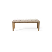 Outdoor Coffee Table With Slat Panel Top - Light Brown