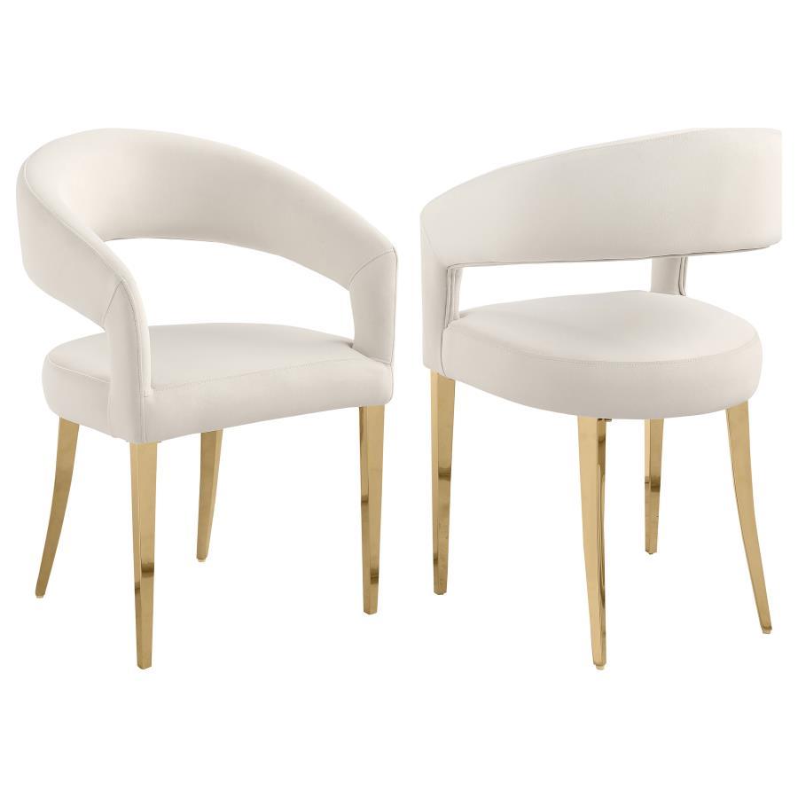 Coaster Fine Furniture Galiano Velvet - Upholstered Dining Arm Chair (Set of 2) | Meri Furniture