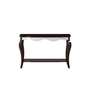 ACME Mathias - Accent Table - Walnut & White | Meri Furniture