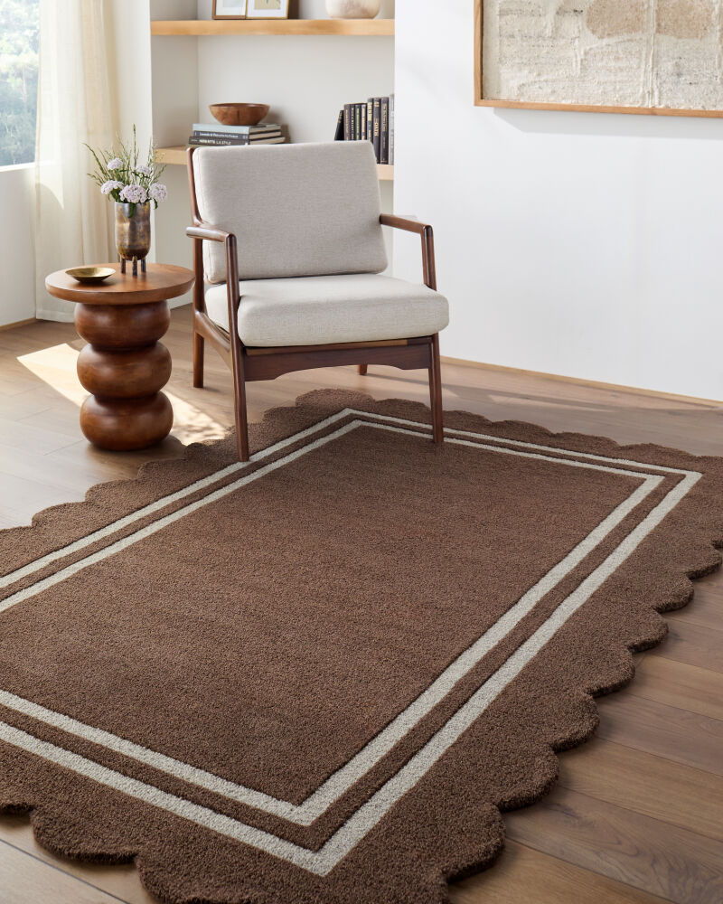 Scalloped Handmade Rug