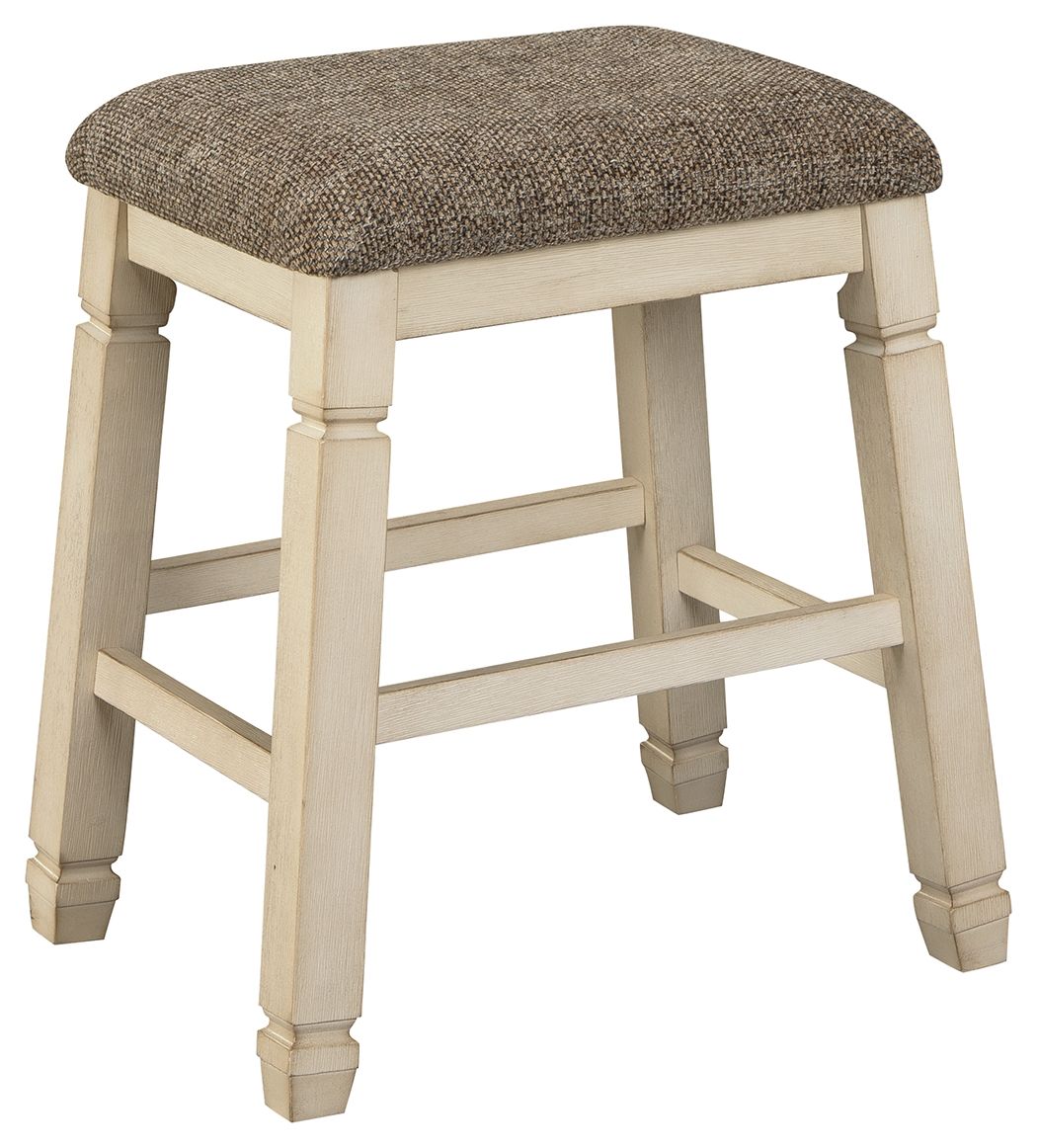 Signature Design by Ashley® Bolanburg - Beige - Upholstered Stool (Set of 2) | Meri Furniture