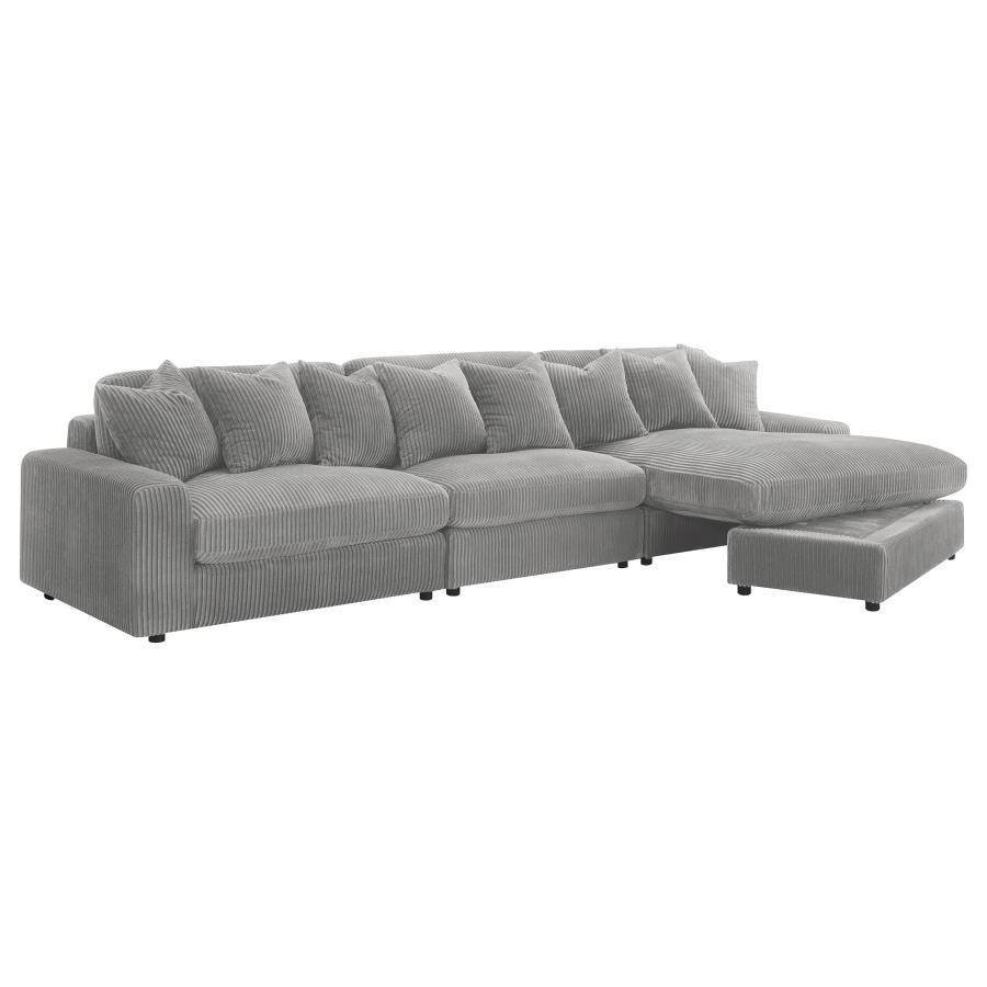 Coaster Fine Furniture Blaine - Reversible Upholstered Chaise Sectional Sofa | Meri Furniture