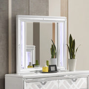 ACME Skylar - Accent Mirror With Led - White | Meri Furniture