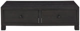 Foyland - Black - Cocktail Table With Storage