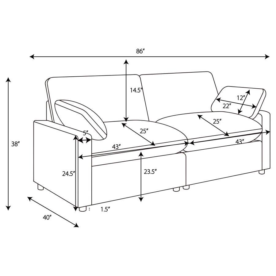 Collins - Modular Power Loveseat