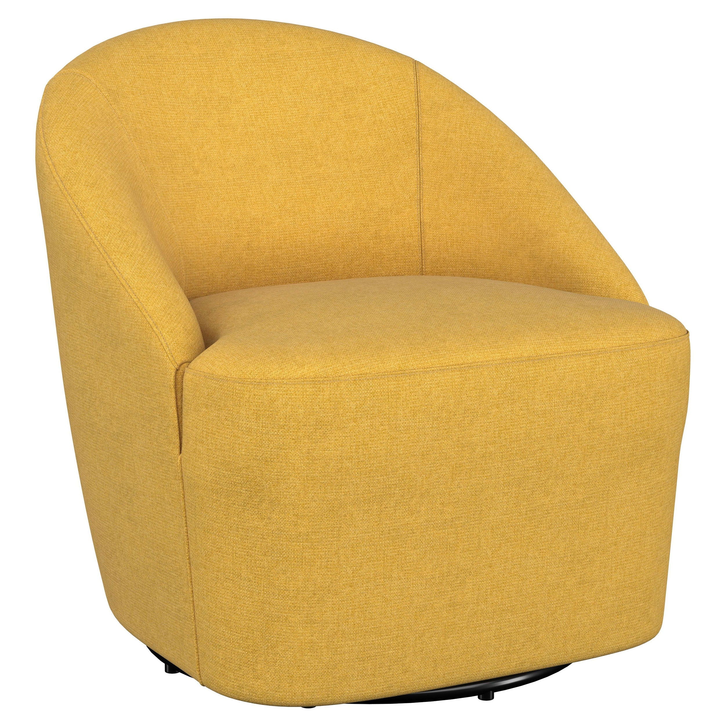 Coaster Fine Furniture Leon - Upholstered Barrel Accent Swivel Chair | Meri Furniture