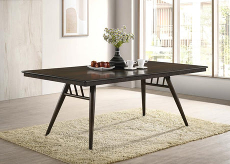 Coaster Fine Furniture Wes - Rectangular Wood Dining Table - Dark Walnut | Meri Furniture