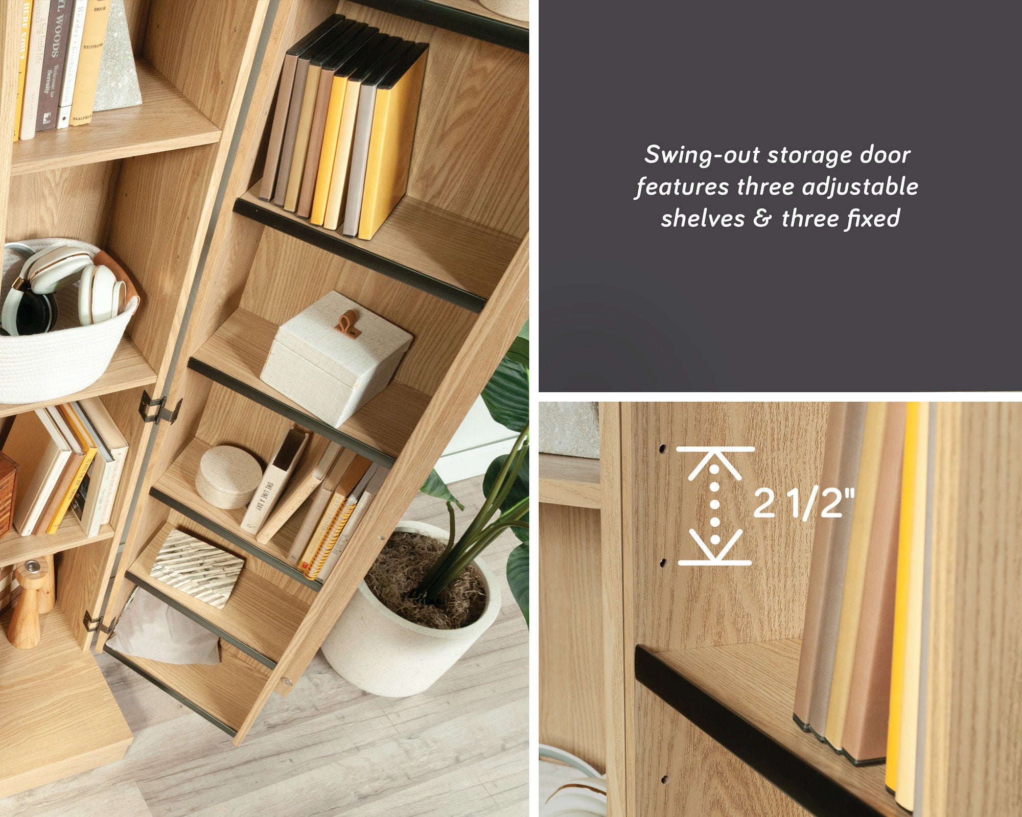 Swing-Out Storage Cabinet in Harmony Ash