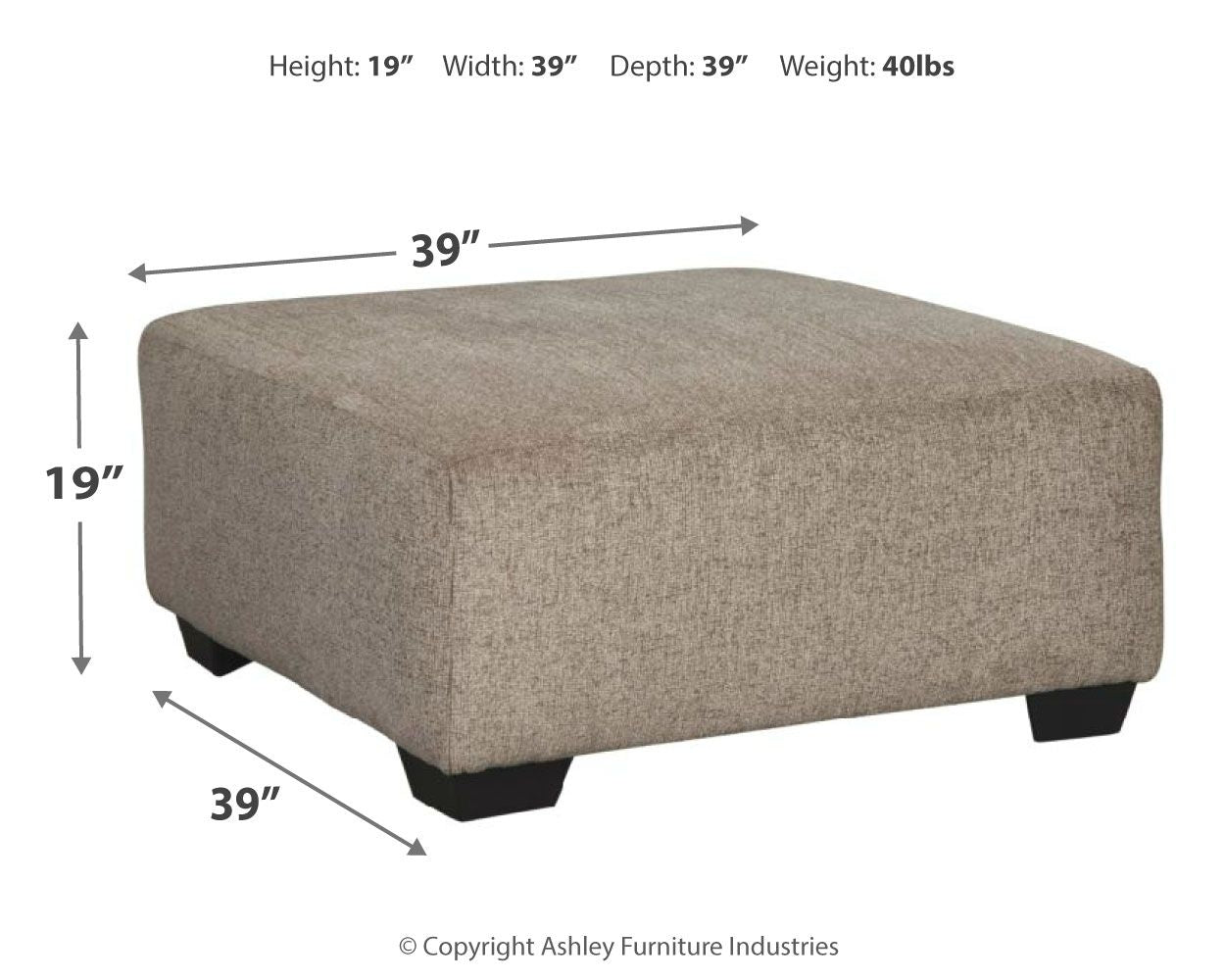 Ashley Furniture Ballinasloe - Ottoman | Meri Furniture
