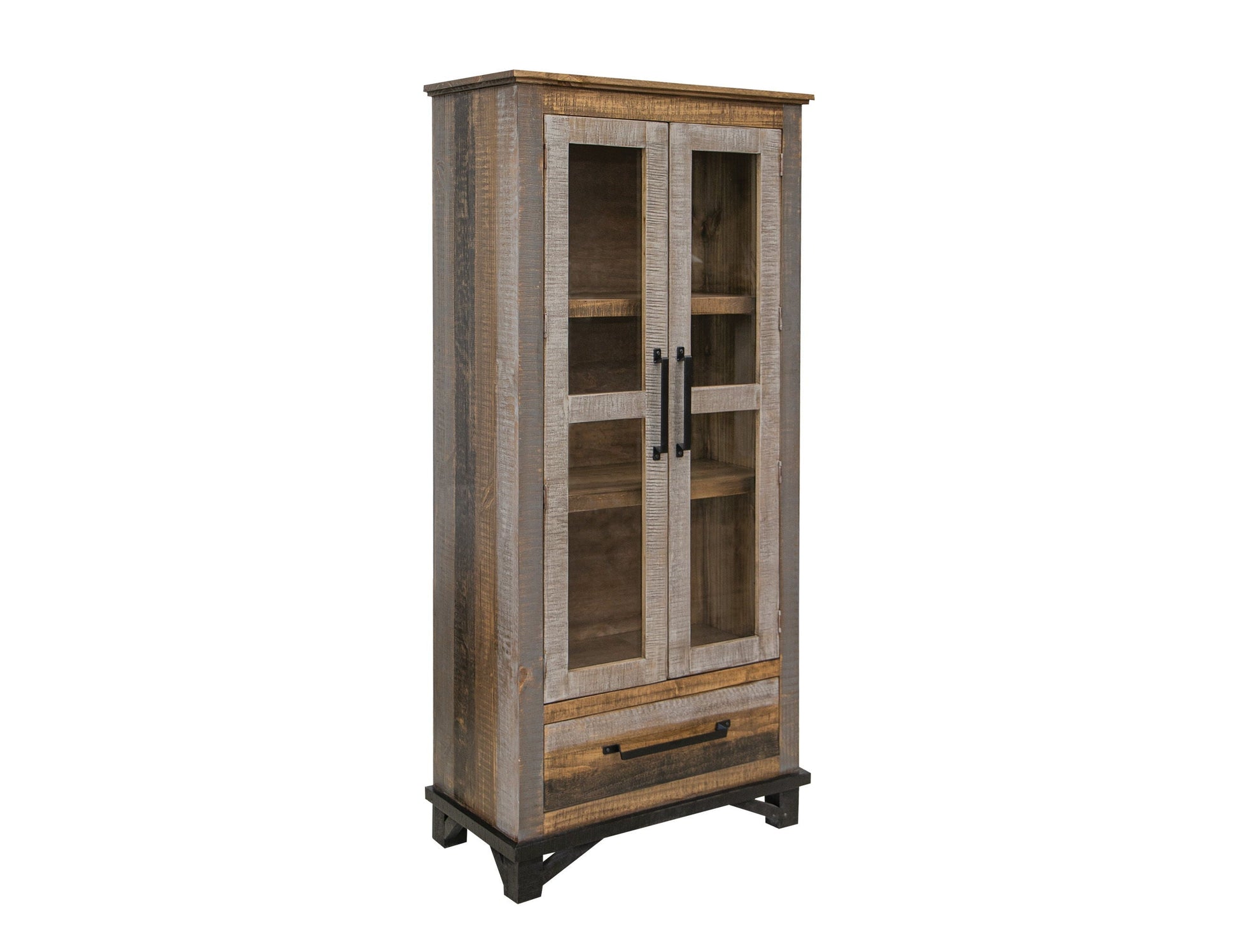 International Furniture Direct Loft Brown - Cabinet - Two Tone Gray / Brown | Meri Furniture