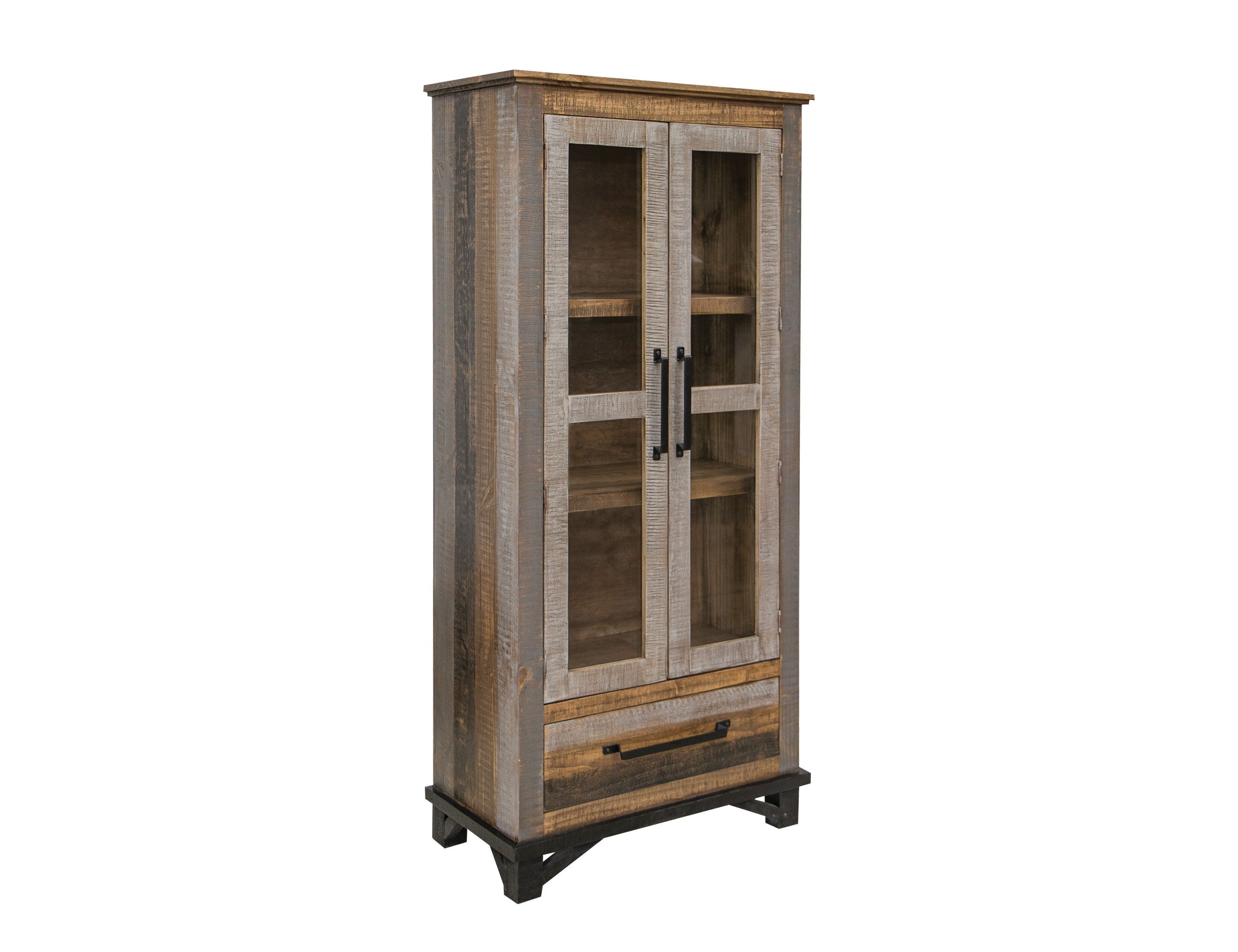 International Furniture Direct Loft Brown - Cabinet - Two Tone Gray / Brown | Meri Furniture