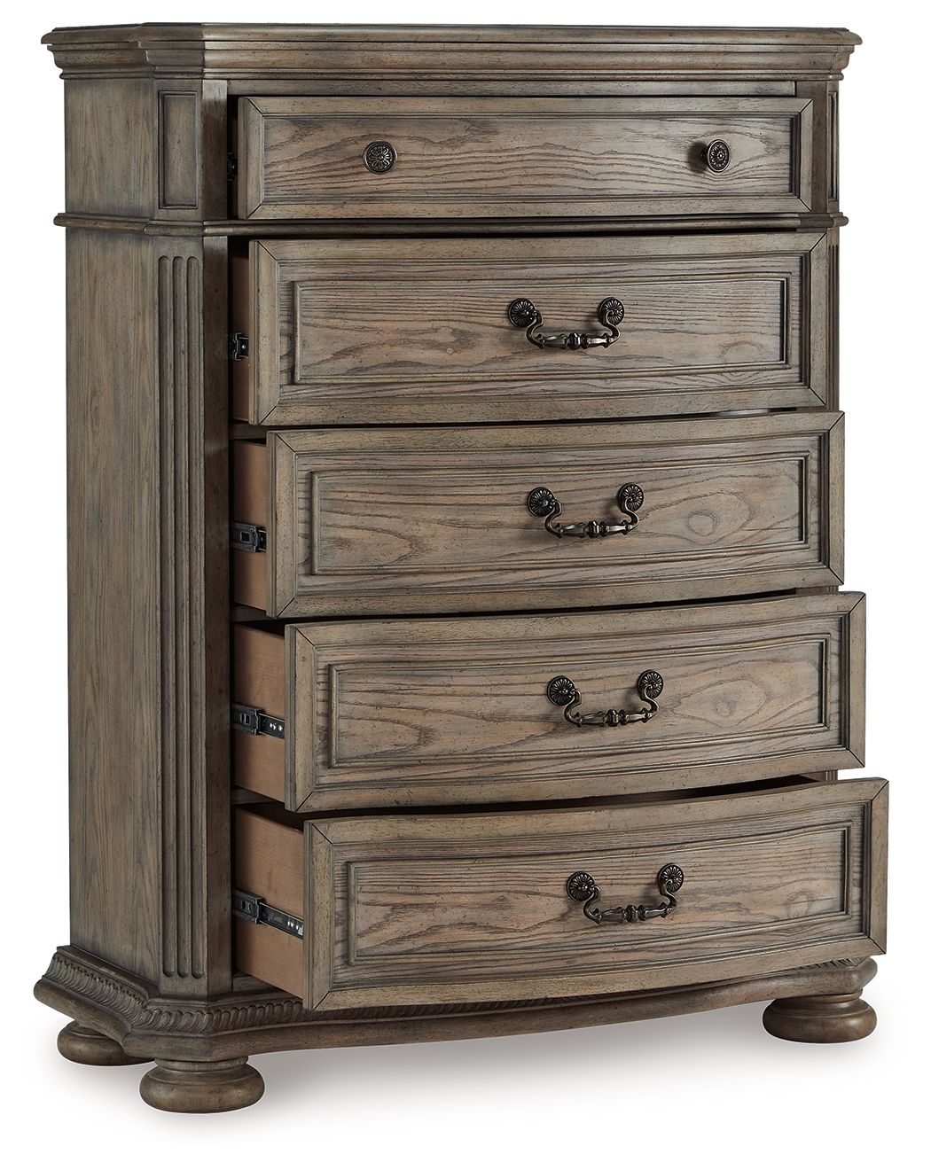 Signature Design by Ashley® Ardenfield - Light Brown - Five Drawer Chest | Meri Furniture