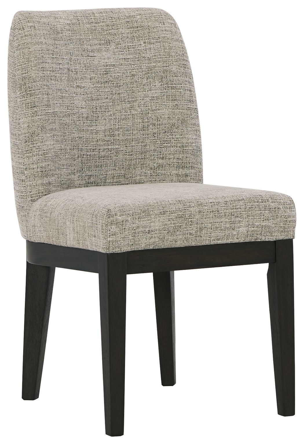 Signature Design by Ashley® Burkhaus - Beige / Dark Brown - Dining Uph Side Chair (Set of 2) | Meri Furniture