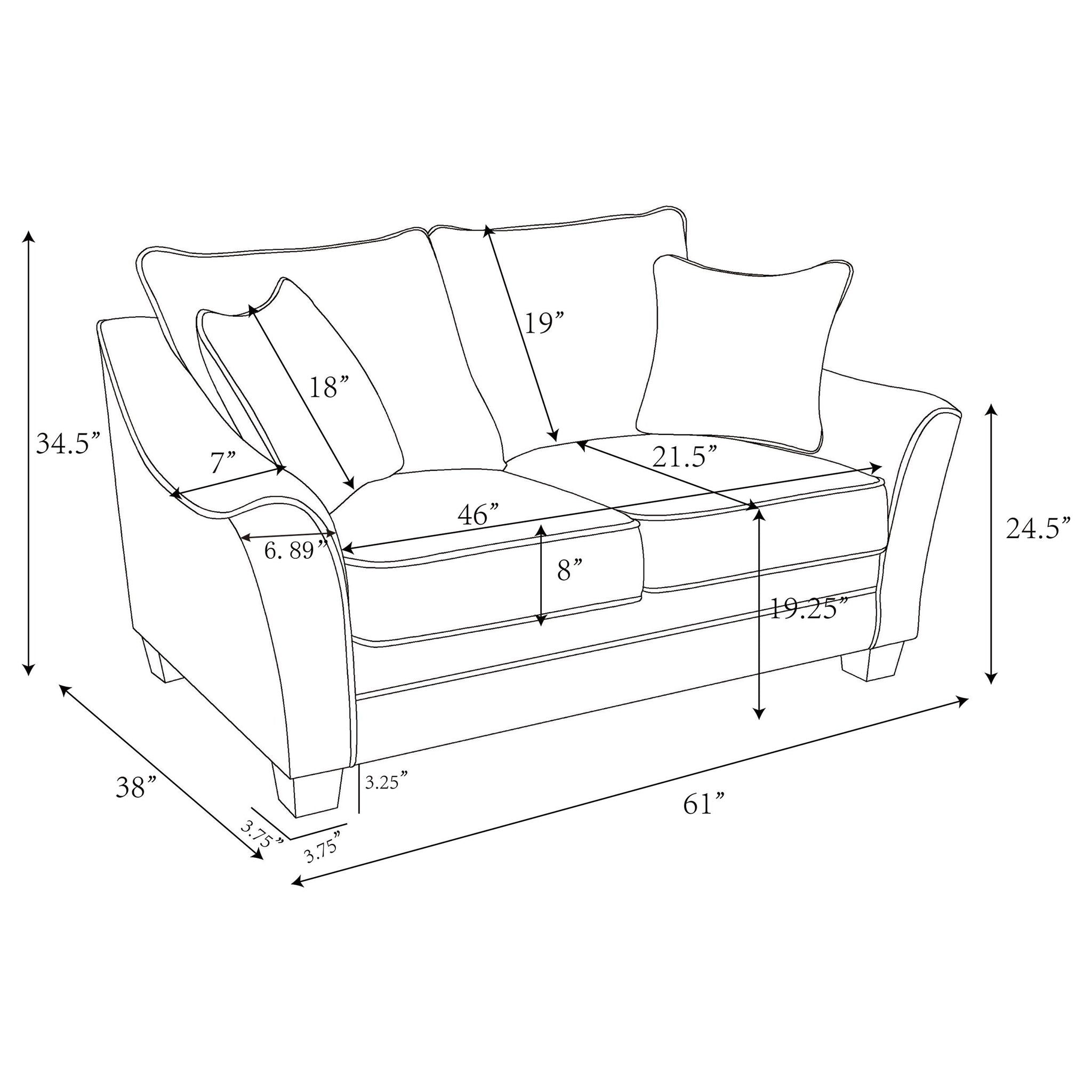 Tomkins 2-piece Boucle Upholstered Sofa Set Light Grey
