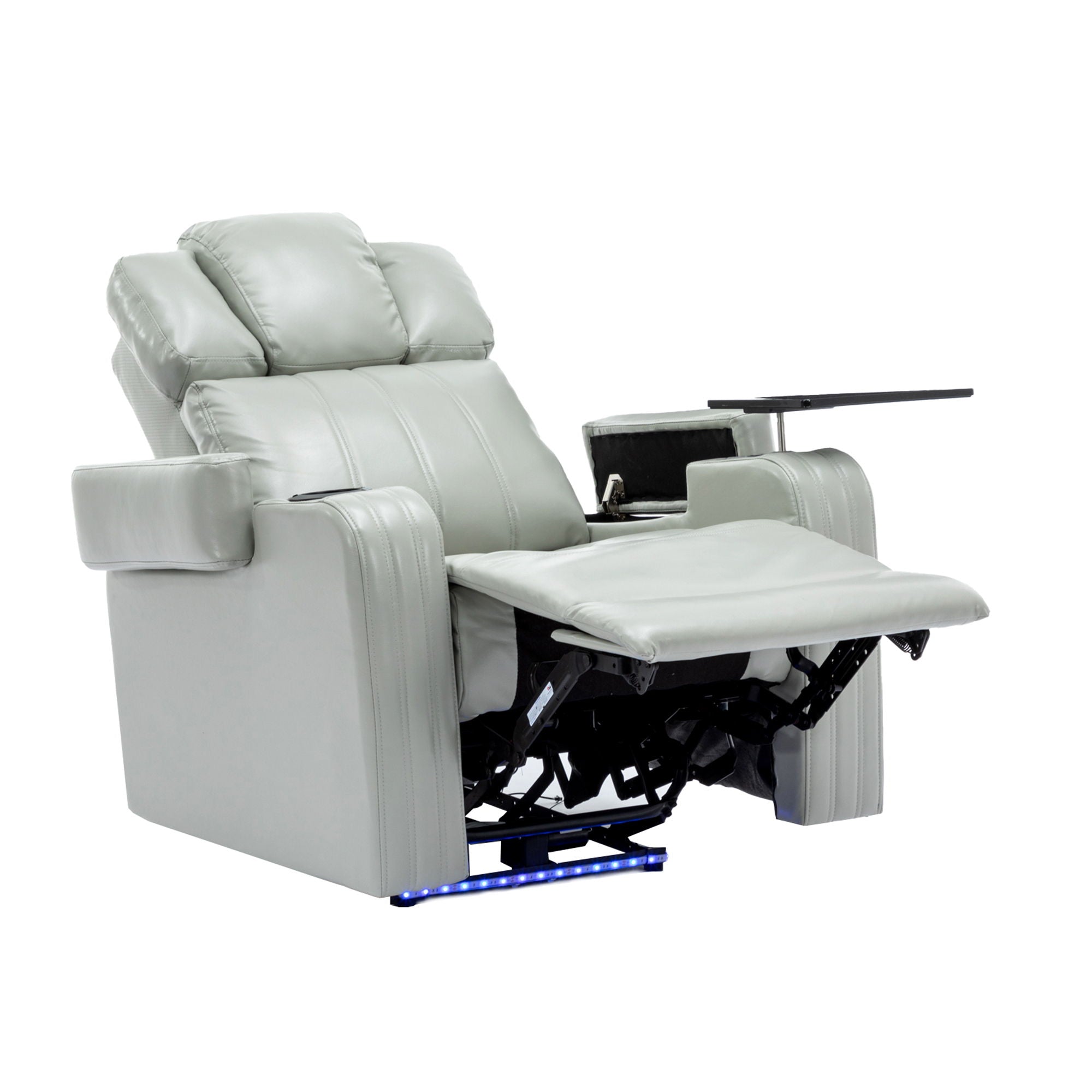 Power Recliner Theater Chair With Cooling Cup Holder, Bluetooth Speaker, LED Lights, USB Ports