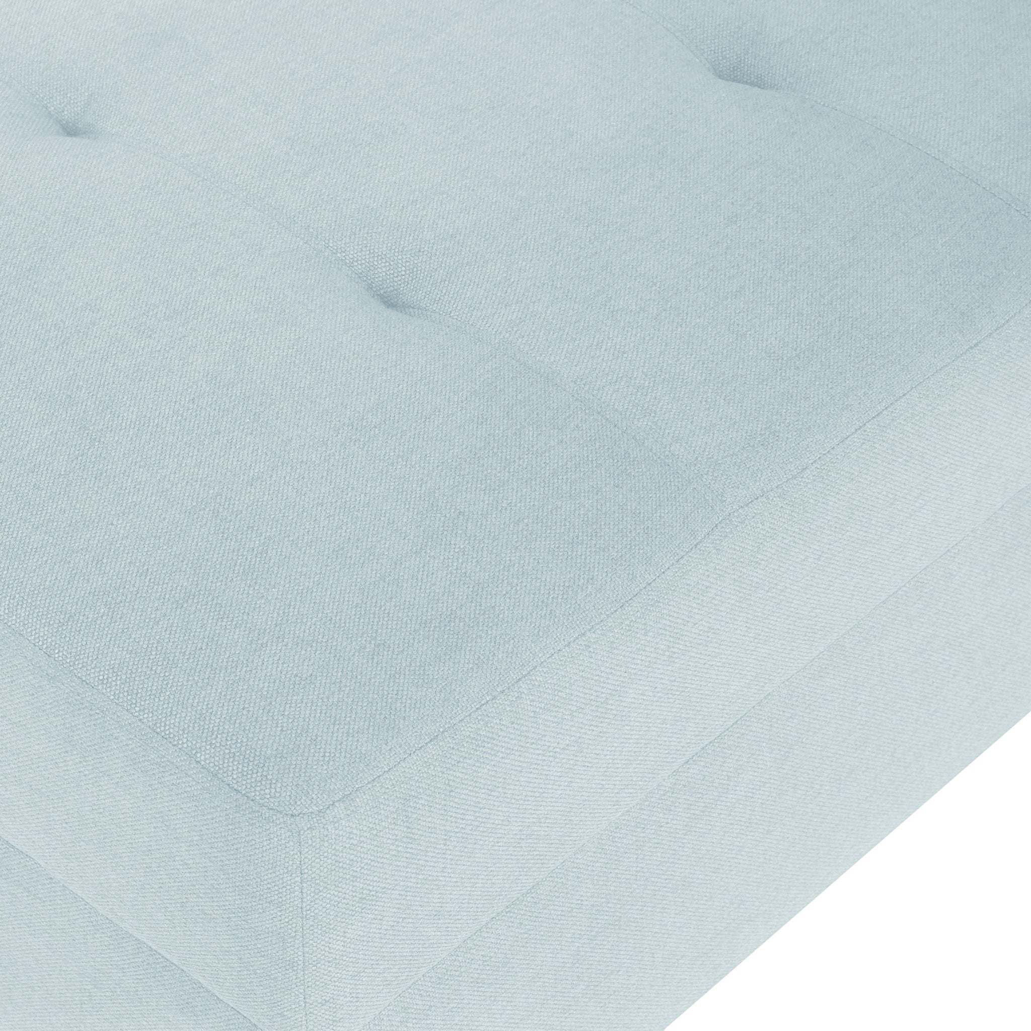 Classic Ottoman With Birch Wood Legs And Fabric Upholstery