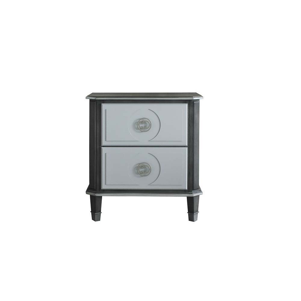 House Beatrice - Nightstand - Charcoal & Light Gray