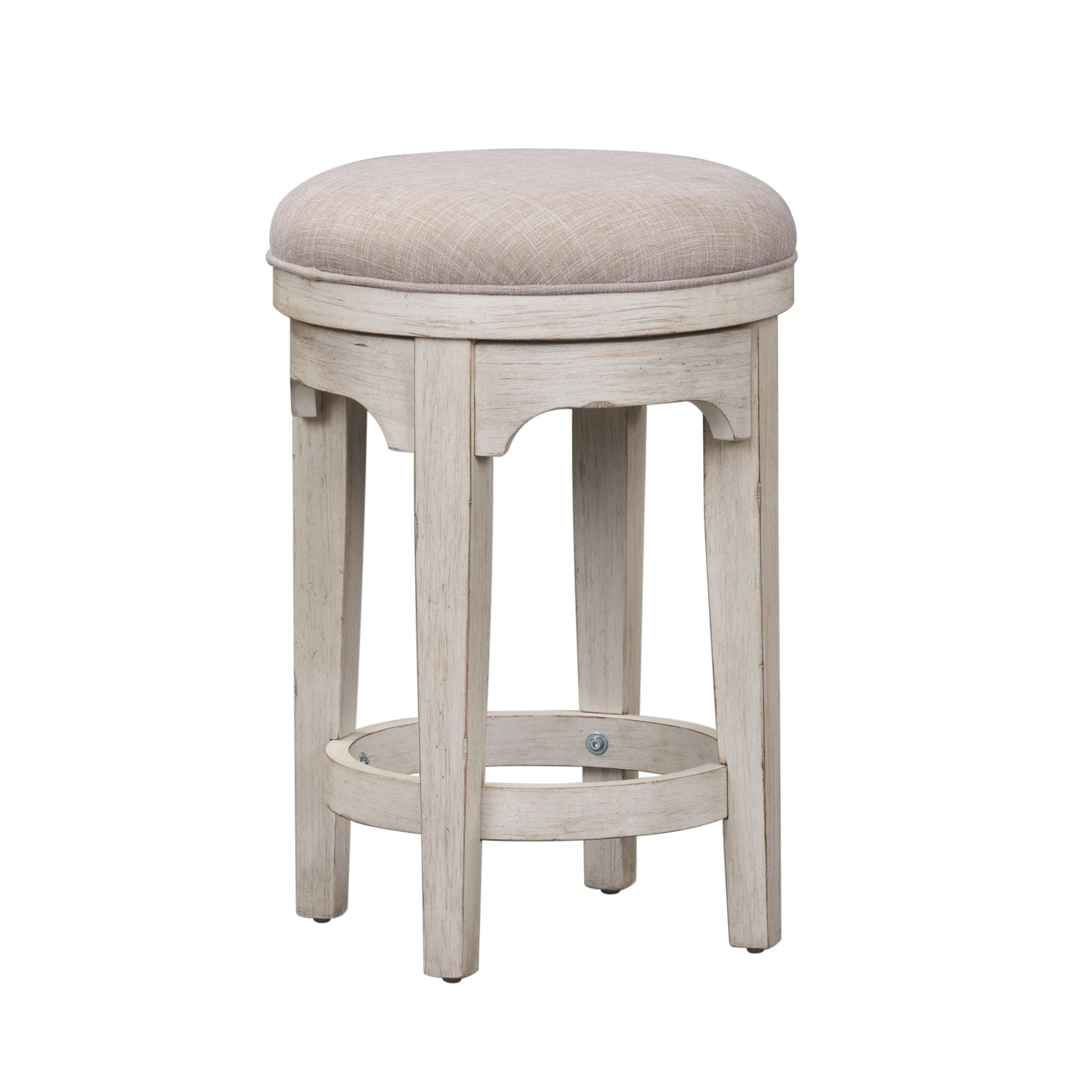 Liberty Furniture Farmhouse Reimagined - Console Swivel Stool - White | Meri Furniture