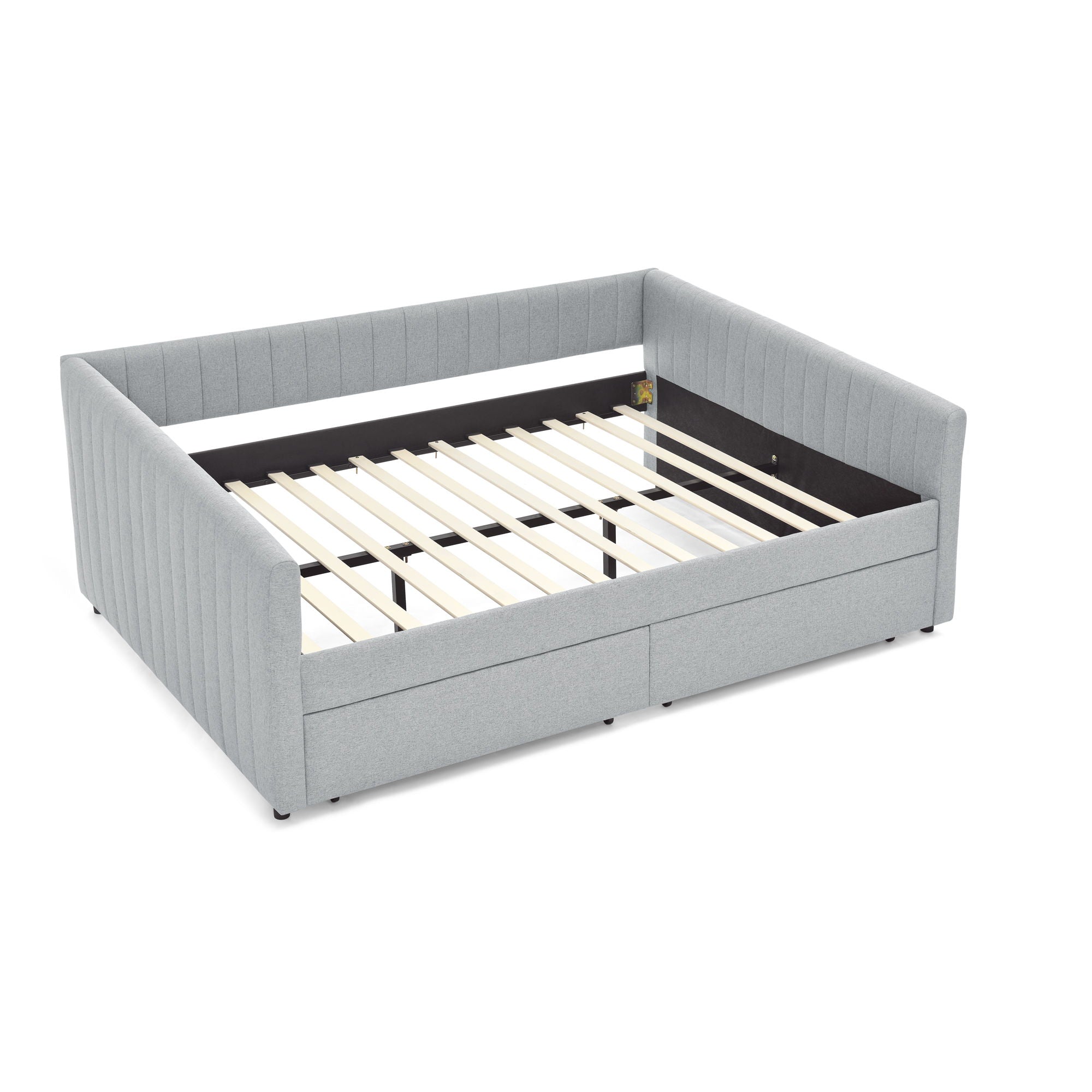 Upholstered Queen Daybed With 2 Drawers
