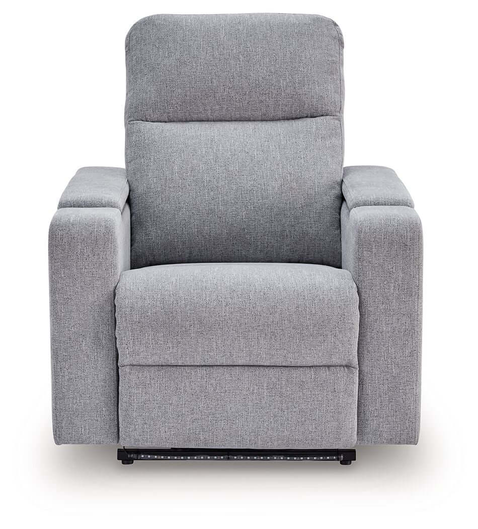 Pineland - Glider Power Recliner With Audio System - Pewter