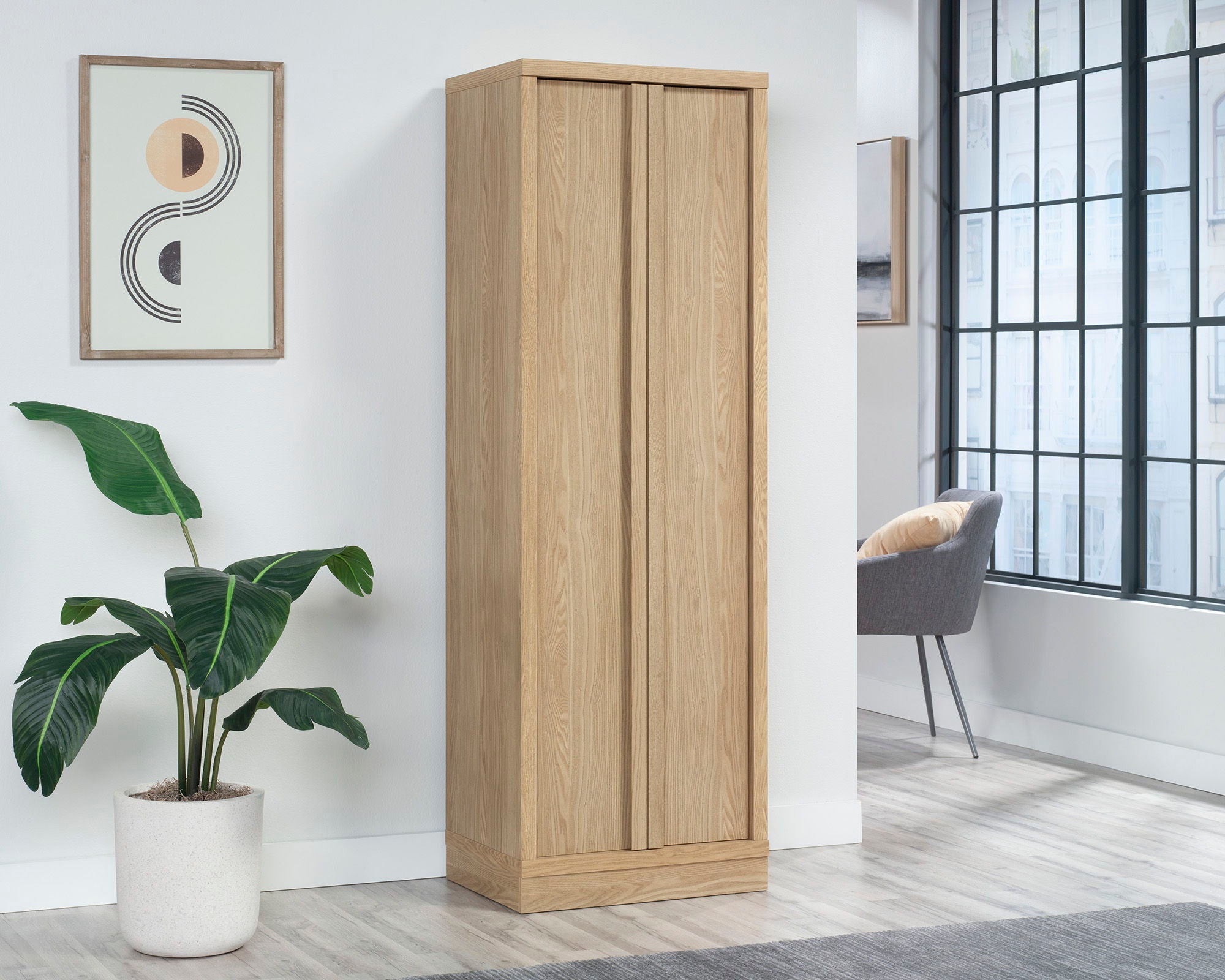 2-Door Storage Cabinet in Harmony Ash