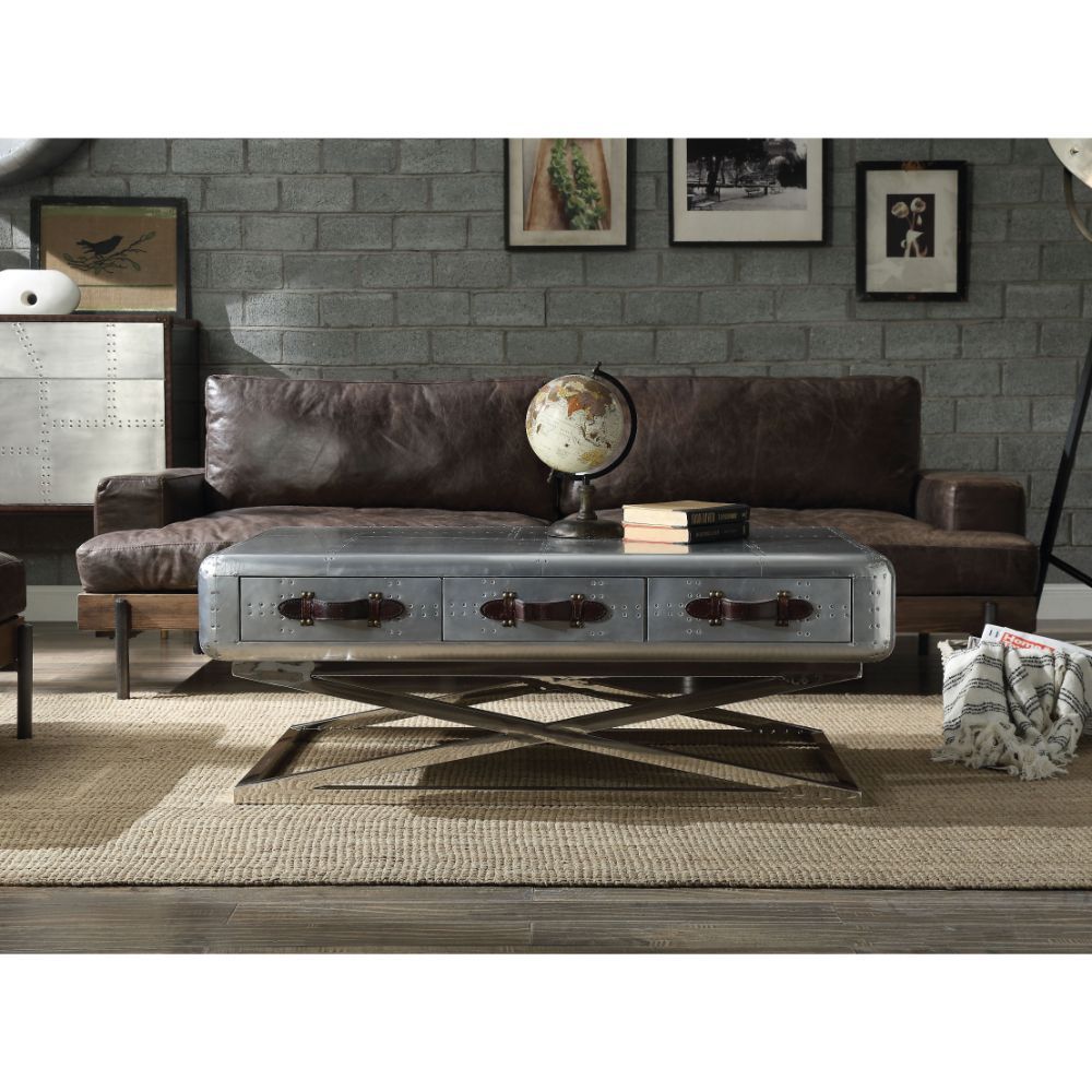 ACME Brancaster - Coffee Table - Aluminum | Meri Furniture