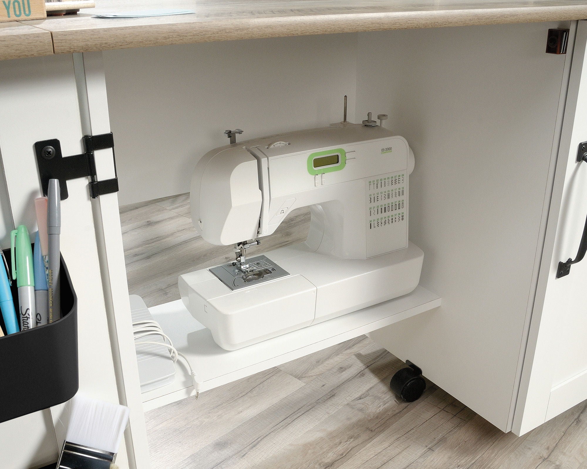 Drop-Leaf Craft Table/Sewing Cart