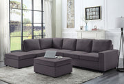 Cassia - 7 Seat Reversible Modular Sectional Sofa With Ottoman