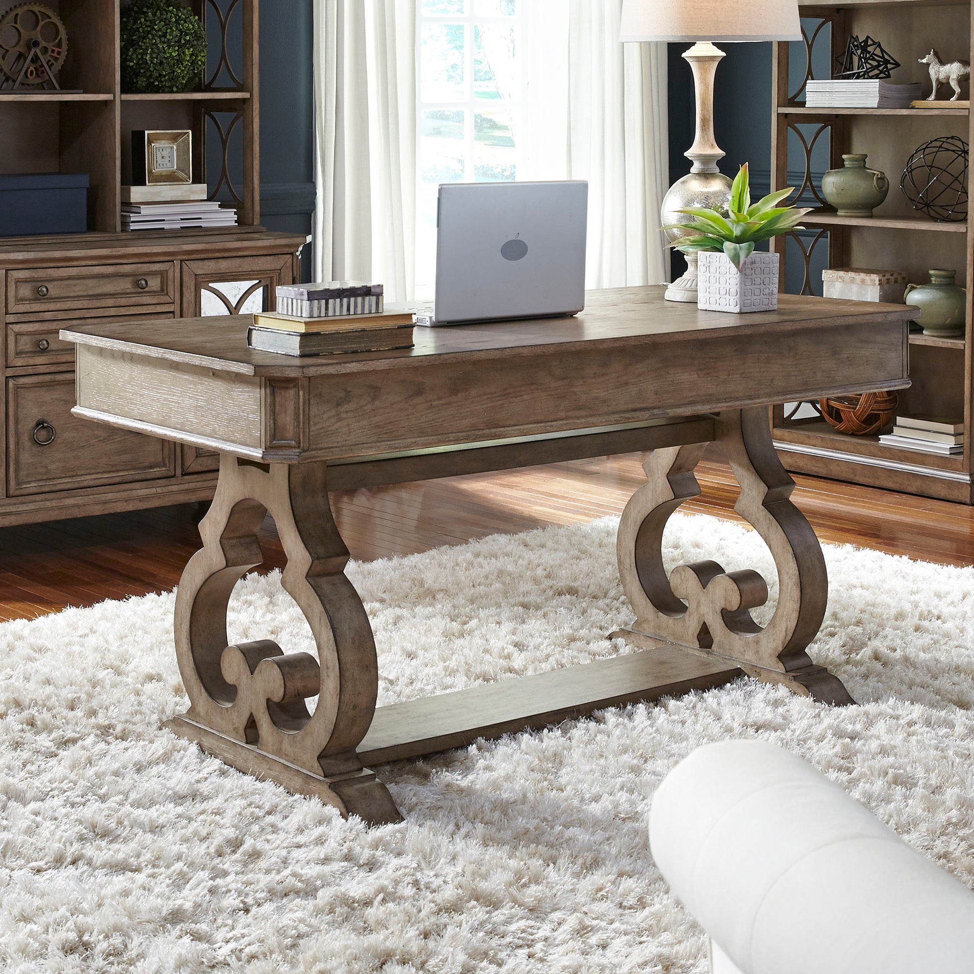 Liberty Furniture Simply Elegant - Writing Desk - Light Brown | Meri Furniture