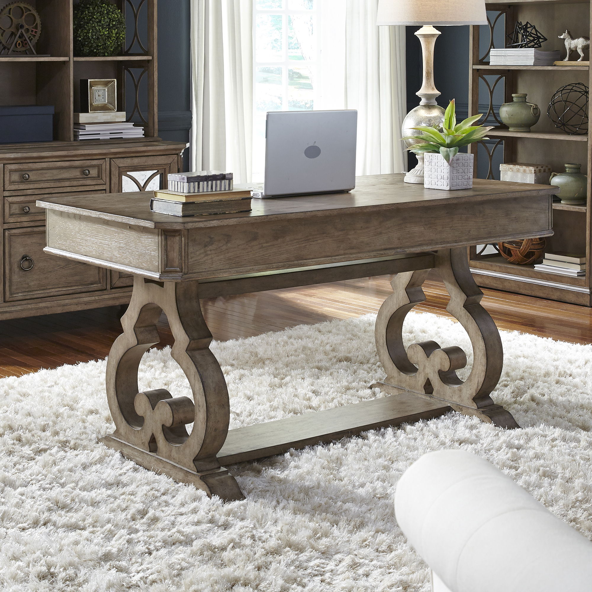 Liberty Furniture Simply Elegant - Writing Desk - Light Brown | Meri Furniture