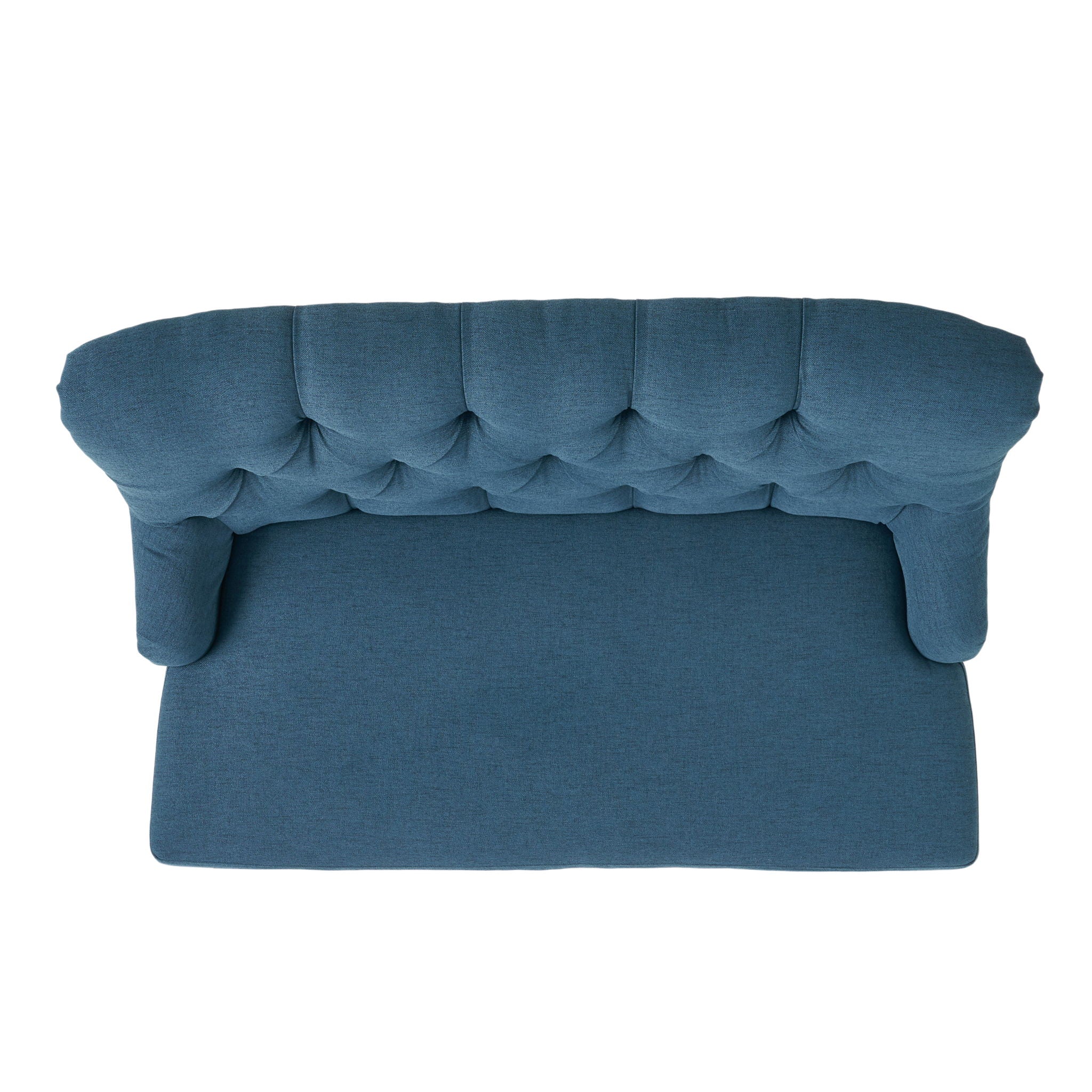 Nicole - French Style Upholstered Loveseat With Tufted Backrest