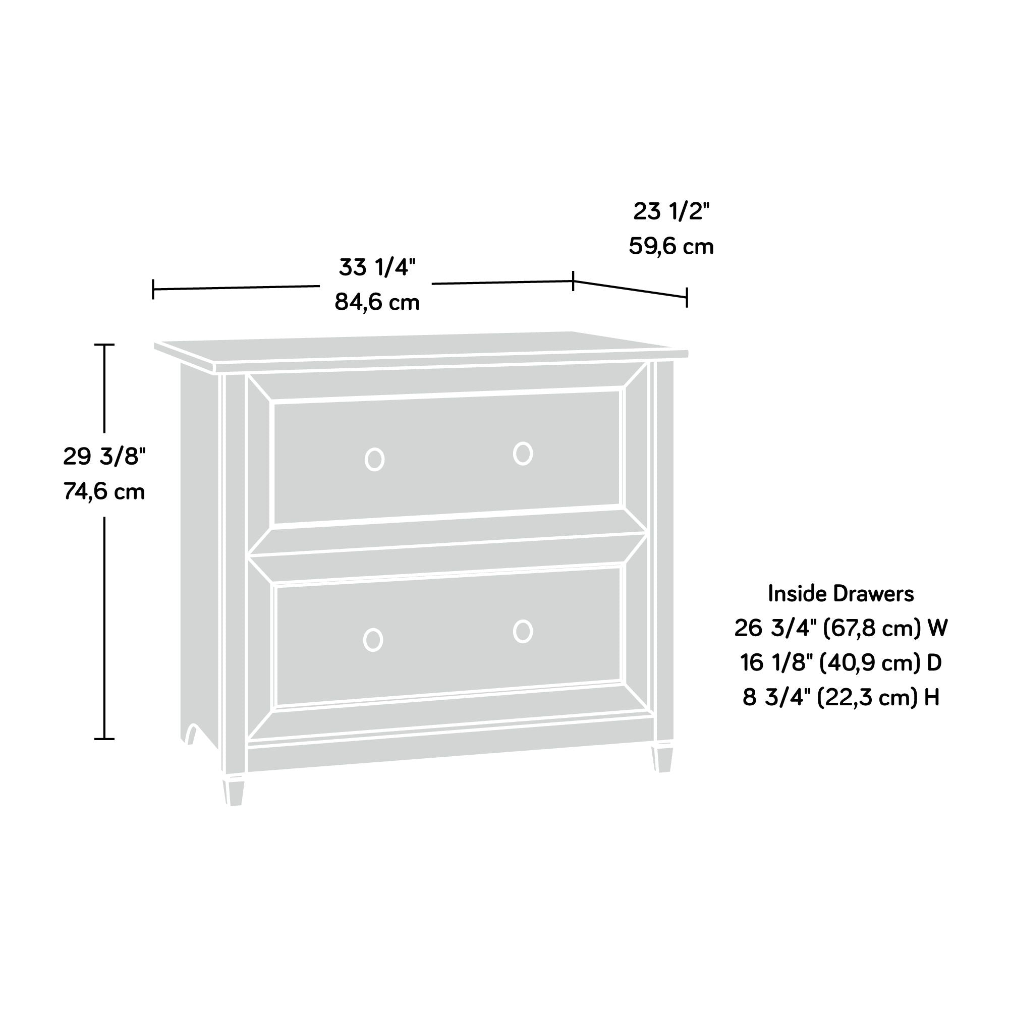 Edge Water Lateral File Estate Black