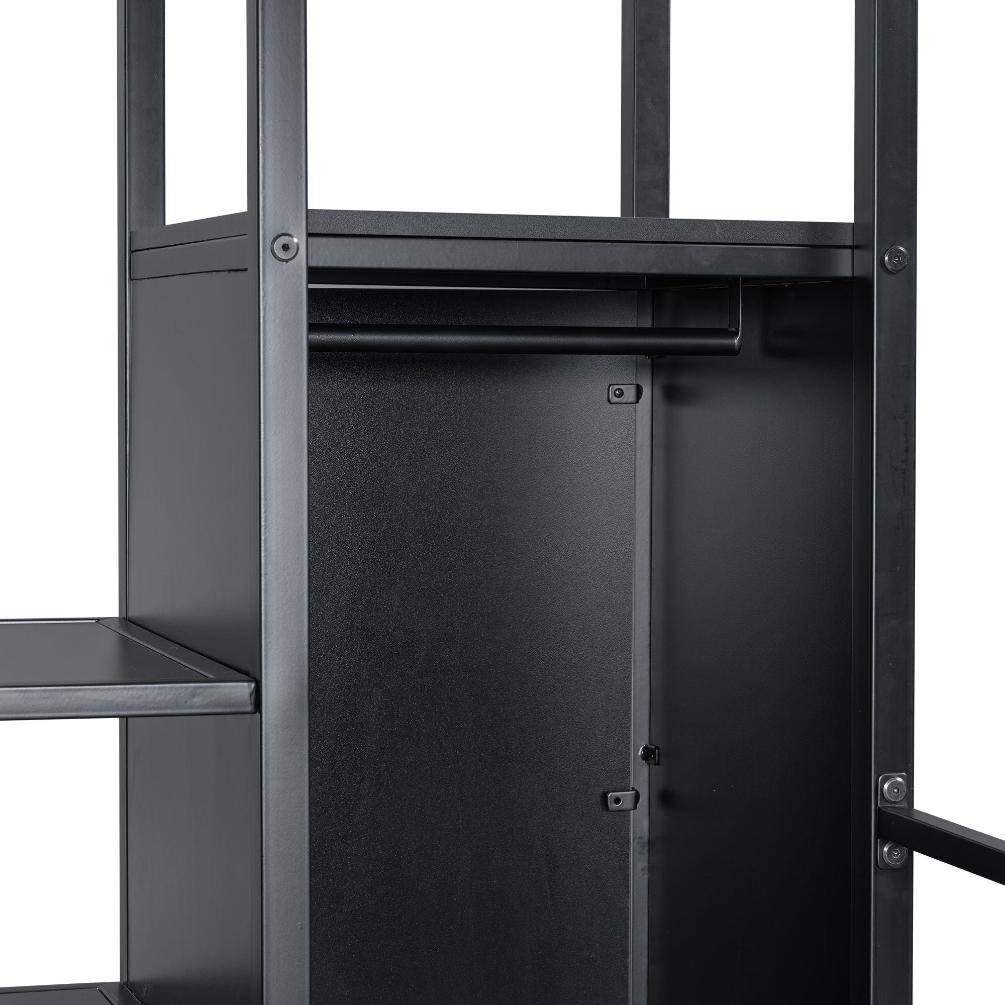 Loft Bed With Built In Work Station, Wardrobe, Storage Staircase And LED