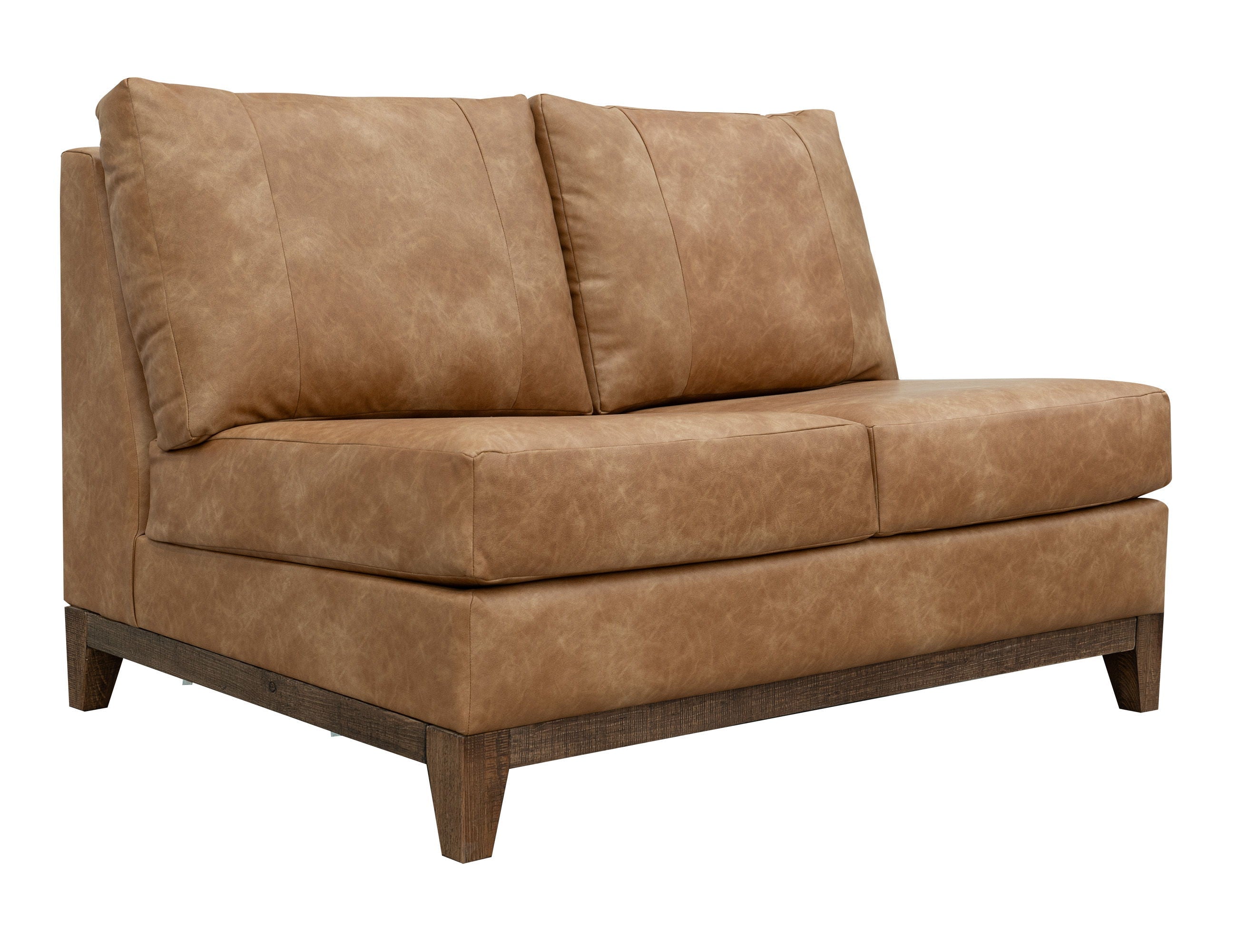 International Furniture Direct Olivo - Armless Loveseat - Orange | Meri Furniture