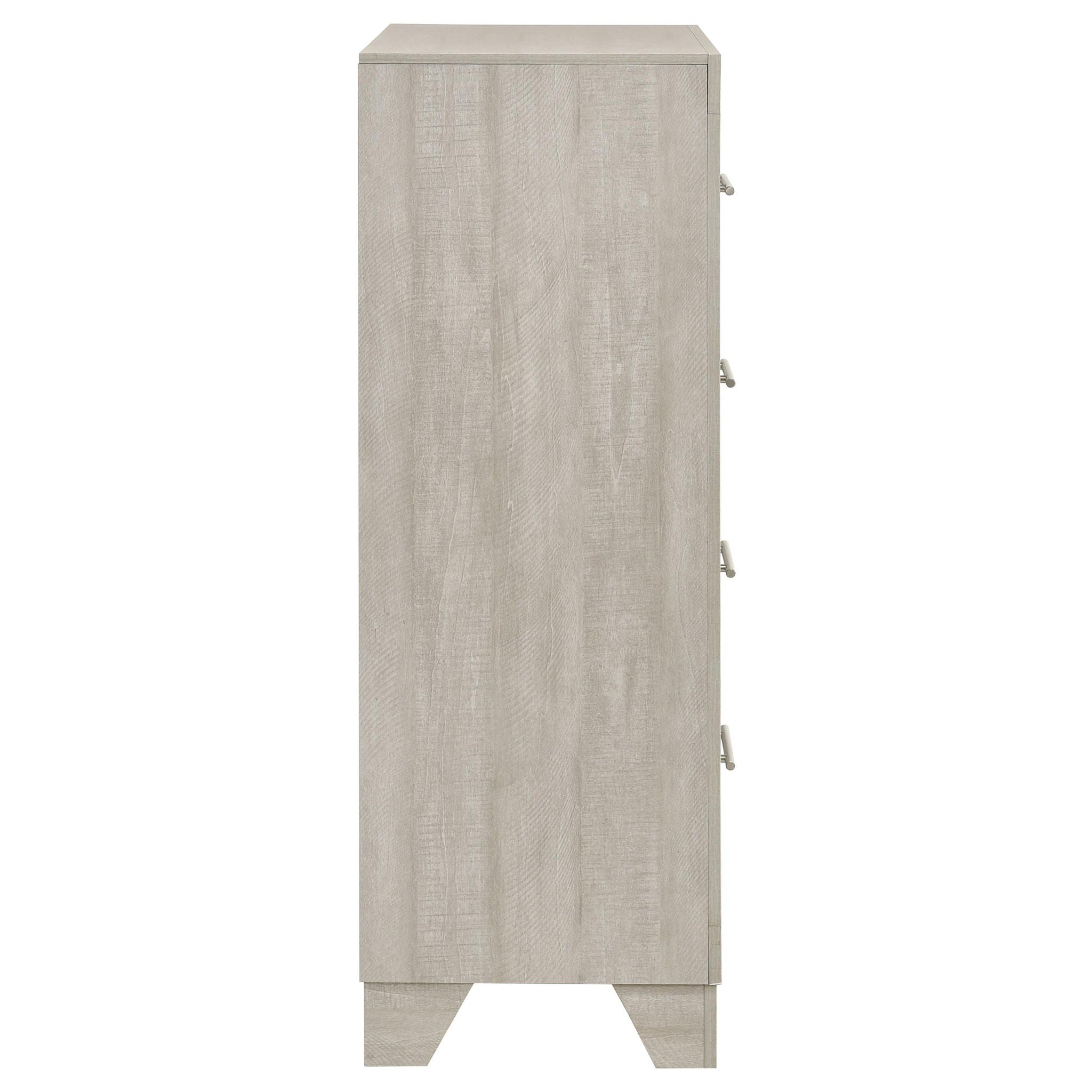 Trenton 4-drawer Bedroom Chest of Drawers Rustic Cream