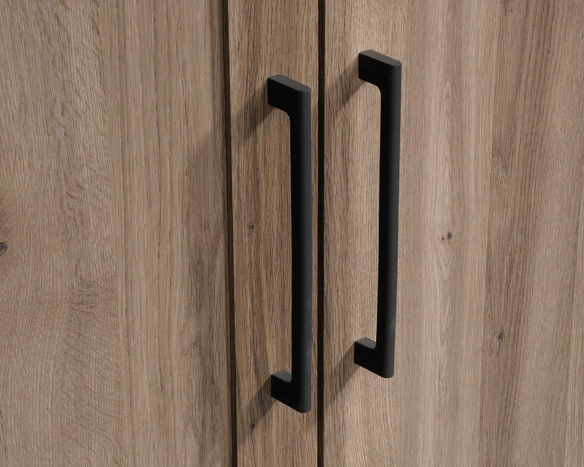 Tall Storage Cabinet in Salt Oak