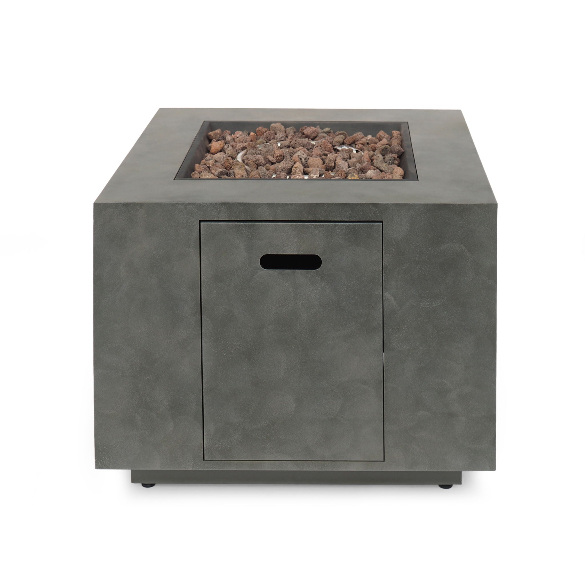 Outdoor Patio Gas Burning Fire Pit Table 50,000 Btu, Square