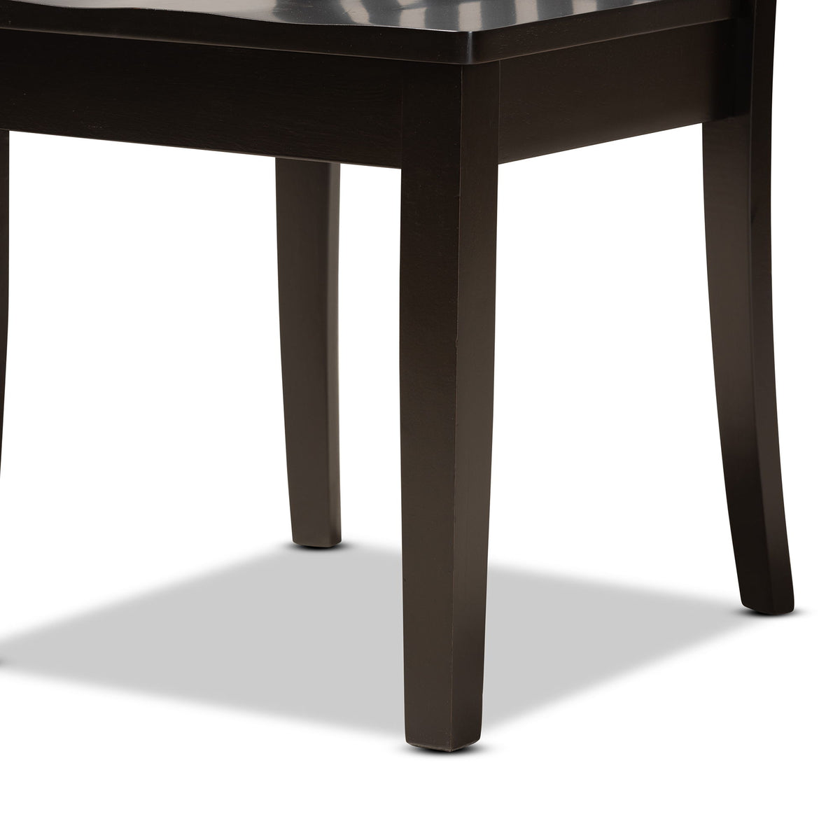 Zala Modern and Contemporary Dark Brown Finished Wood 5-Piece Dining Set