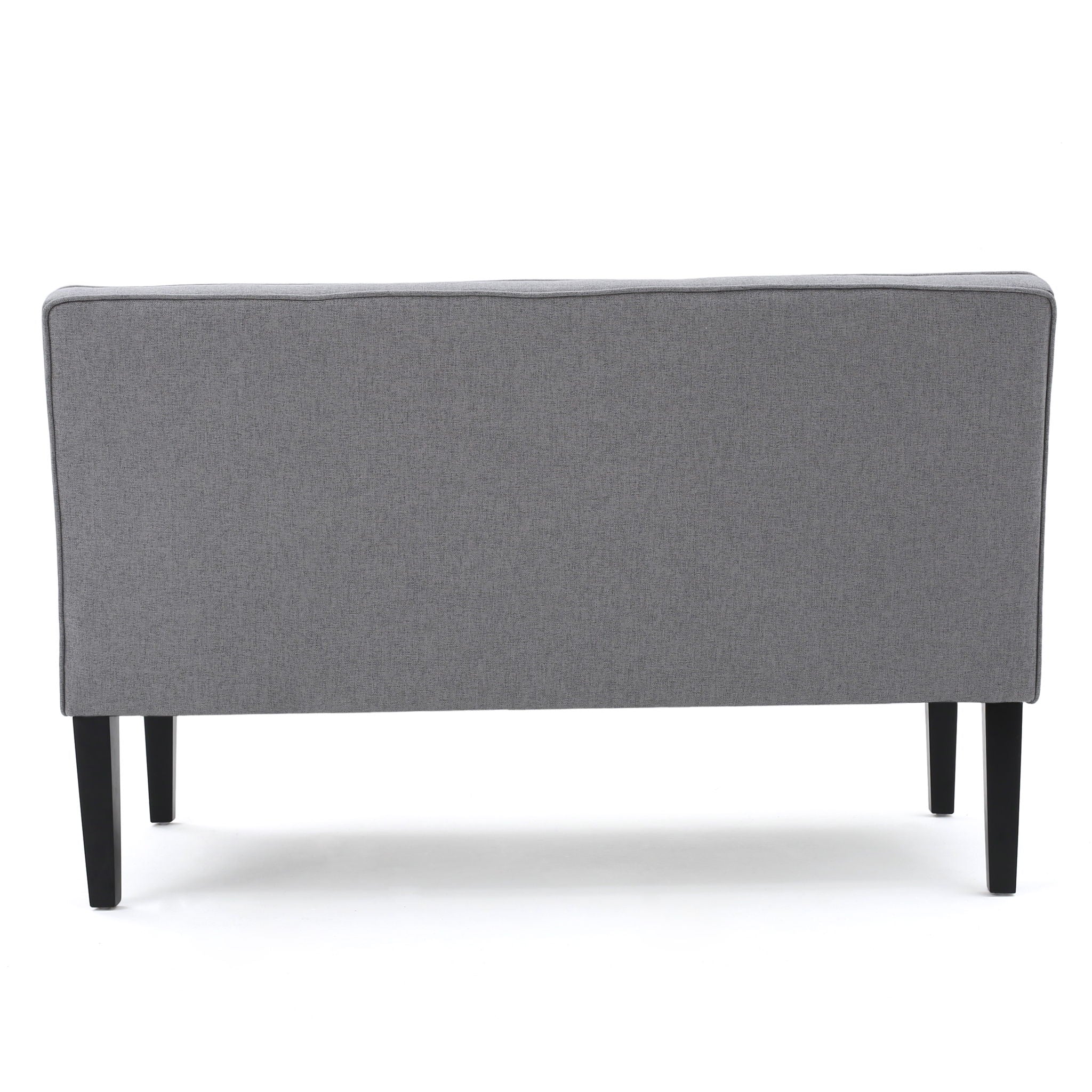 Contemporary Loveseat With Upholstered Fabric And Birch Wood Legs