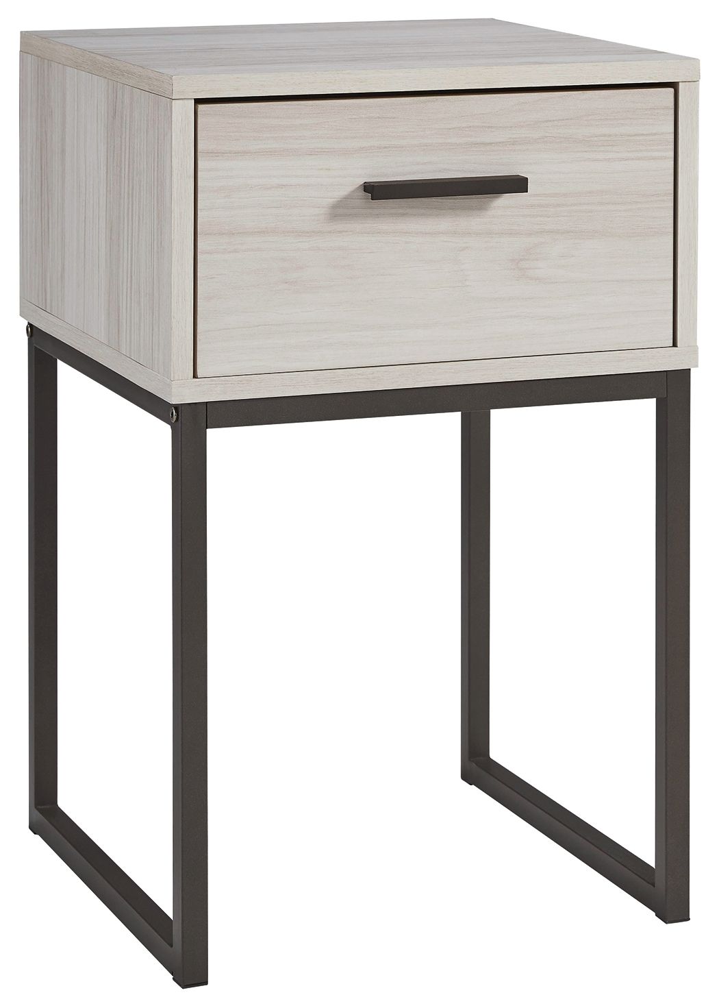 Signature Design by Ashley® Socalle - Light Natural - One Drawer Night Stand - Vinyl-Wrapped | Meri Furniture