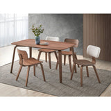 Fixed Table Top Bent Wood Legs Design Natural Finish Style Wooden Legss