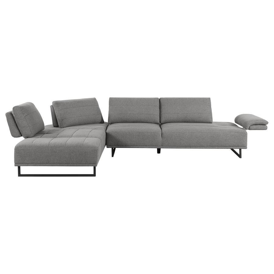 Coaster Fine Furniture Arden - Upholstered Sectional Sofa With Adjustable Back - Taupe | Meri Furniture