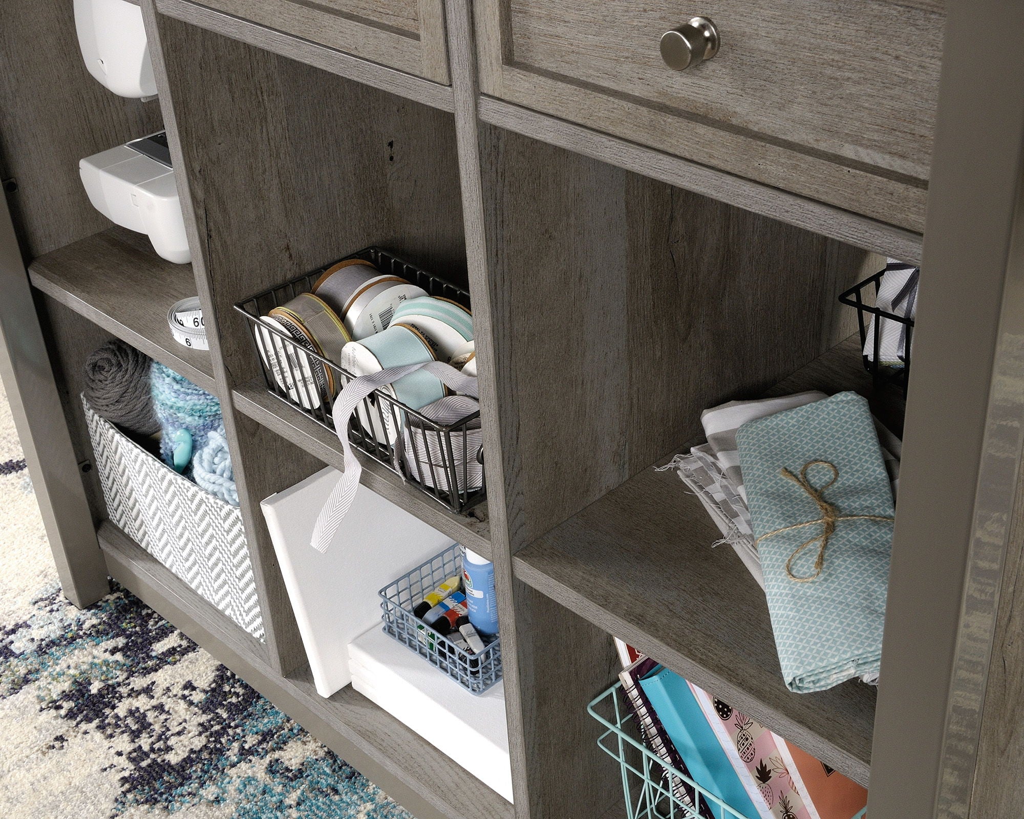 Durable Craft Work Table with Storage