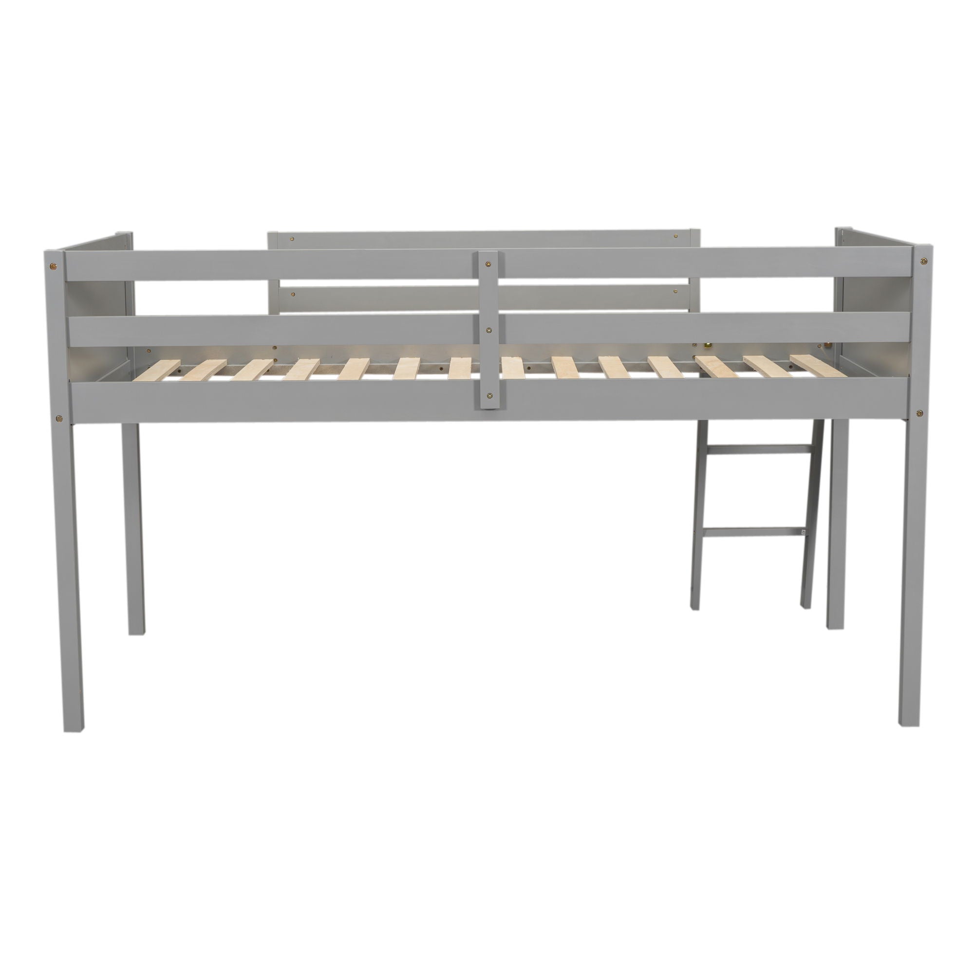 Low Loft Bed With Adjustable Ladder