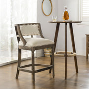 Paris - Farmhouse Counter Height Bar Stool With Backrest
