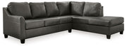 Signature Design by Ashley® Valderno - Fog - 2-Piece Sectional With Raf Corner Chaise | Meri Furniture